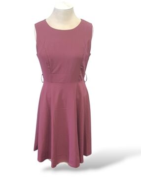 Zeagoo Dusty Mauve Midi Dress